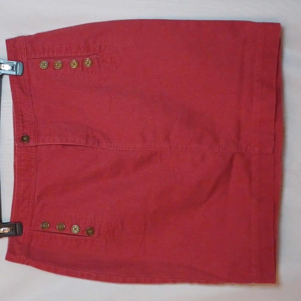 American Living Red Midi Skirt For Women. Size 12